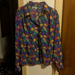 Retro Notations Button Down